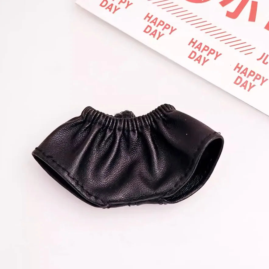 17cm Mini Plush Doll'S Clothes Outfit Accessories For Korea Kpop Exo Labubu Idol Black Leather Jacket Skirt Outfit Clothing Gift