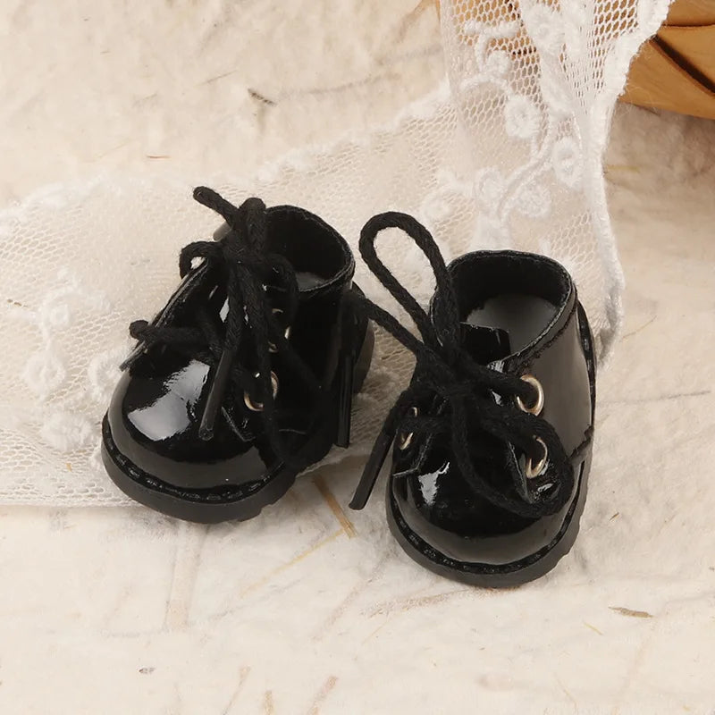 17cm Mini Plush Doll'S Clothes Outfit Accessories For Korea Kpop Exo Labubu Idol Black Leather Jacket Skirt Outfit Clothing Gift