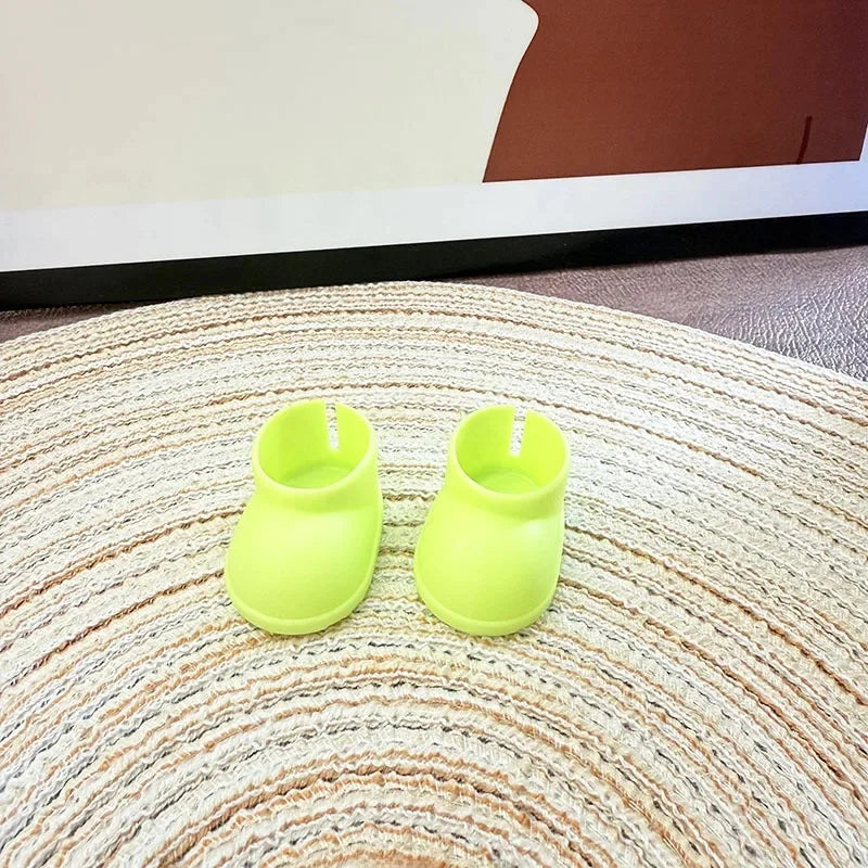 Adorable Brown-Eared Rabbit Clothes Set for Labubu Doll Pendant Only Clothing Item Including First Third Generation